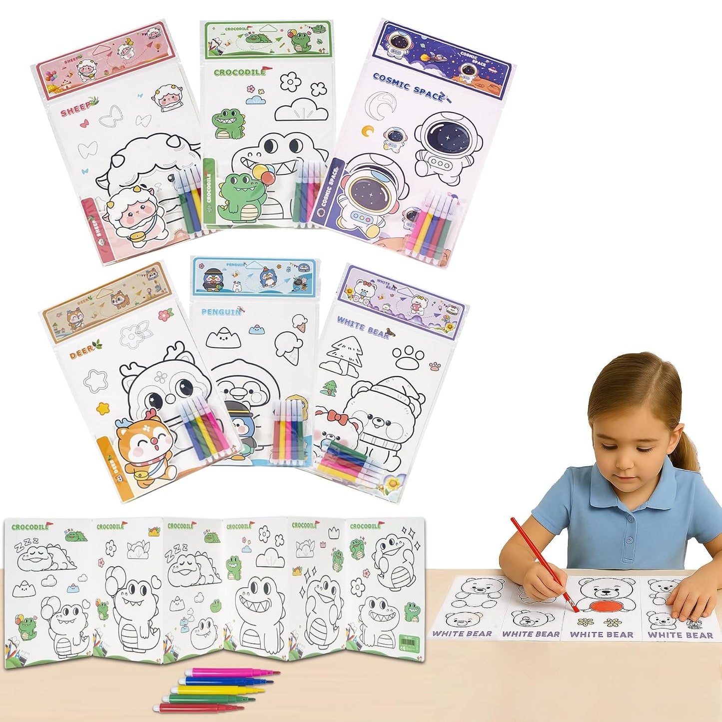 Mini Coloring Card Set