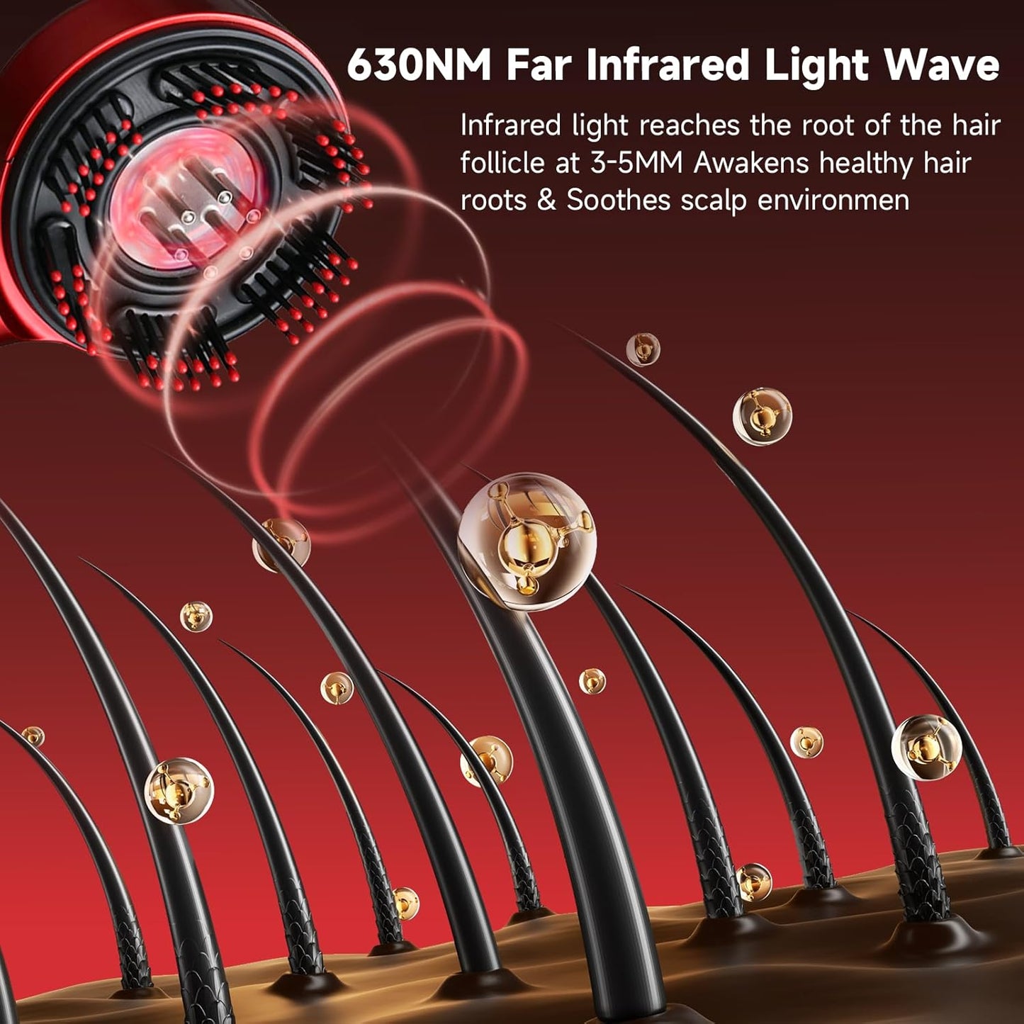 Electric Scalp Massage Comb, Hair Oil Applicator