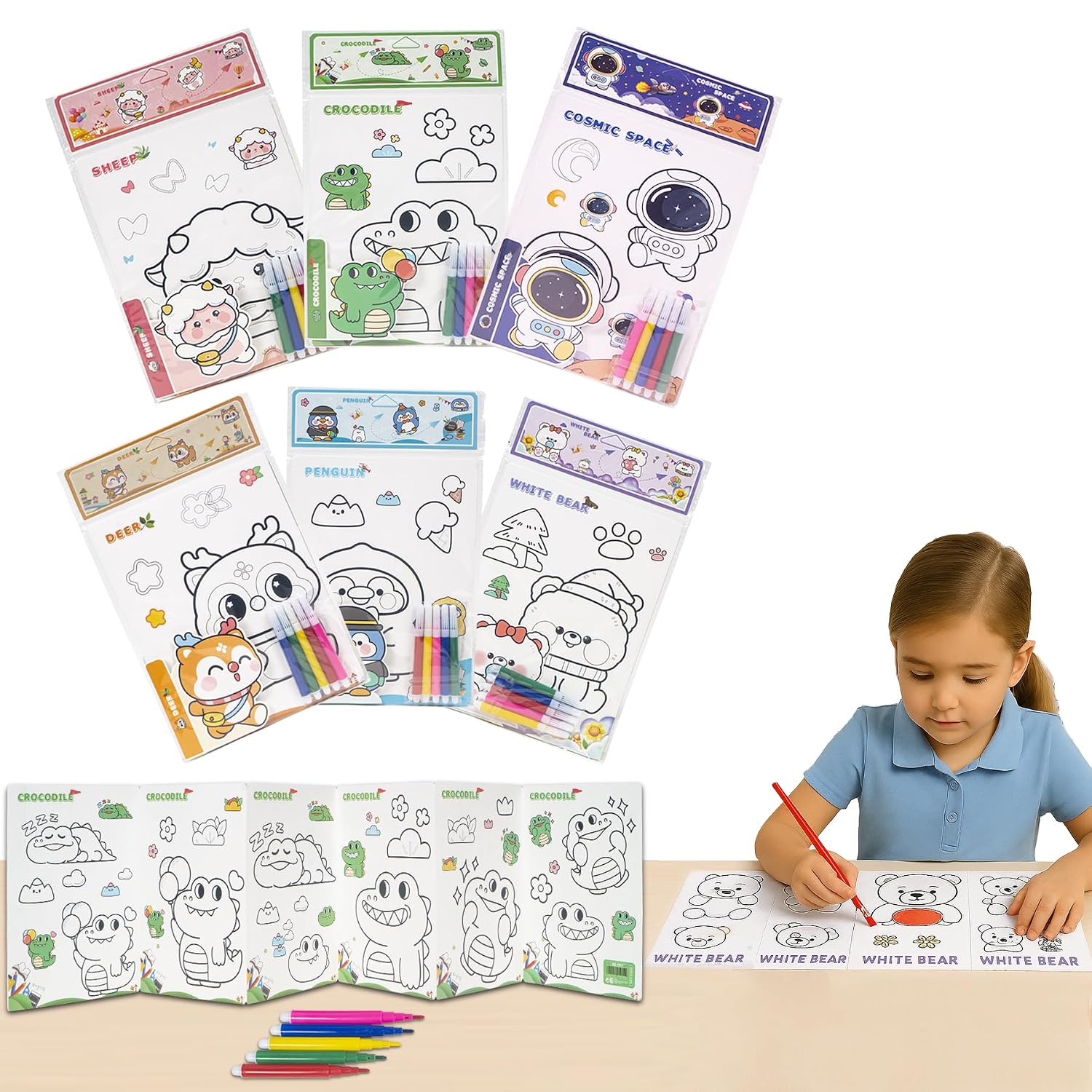 Mini Coloring Card Set