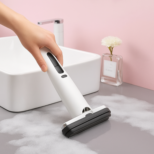 MINI Handheld Aluminum Pole Sponge Mop Car Washable